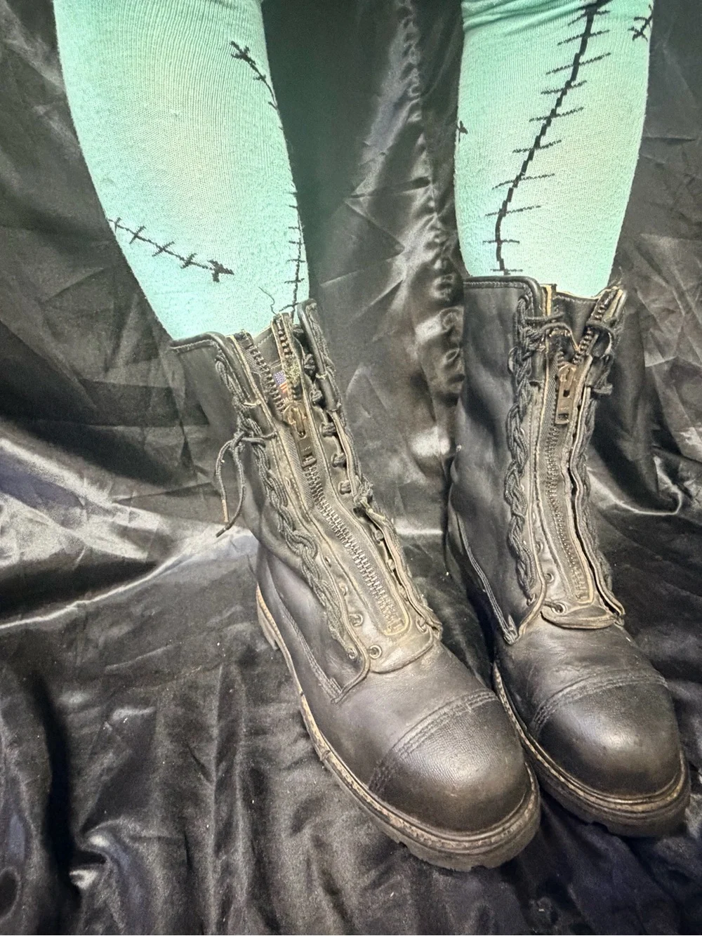 Vintage Authentic Weinbrenner Firefighter Boots Men’s 9 Goth Industrial 1997